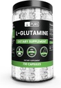 Ingrediente originale pure L-glutamină (730 capsule) Nu magneziu sau umpluturi de orez, întotdeauna pură, Lab verificat