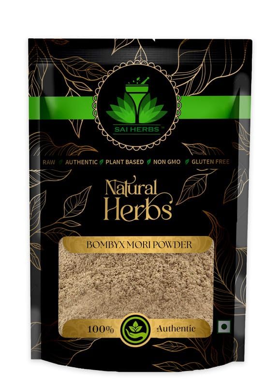 SAI HERBS Abresham Leaves Powder | Bombyx Mori Leaves | Aabresham | Pure & Natural | 50g