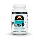 Source Naturals Vitamin D-3, Bioactive Form for Bone & Immune Health*, 50 mcg (2000 IU) - 200 Capsules