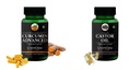 Curcumin-c3-piperine-vegetarian-capsules, Castor-oil-vegetarian-capsules Combo | Convenient Nutrition & Wellness Routine | Multi-Product Pack