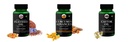 Flax-seed-oil-vegetarian-capsules, Curcumin-c3-piperine-vegetarian-capsules, Castor-oil-vegetarian-capsules Combo | Convenient Nutrition & Wellness Routine | Multi-Product P