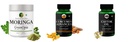 Moringa-oleifera-powder, Curcumin-c3-piperine-vegetarian-capsules, Castor-oil-vegetarian-capsules Combo | Convenient Nutrition & Wellness Routine | Multi-Product Pack