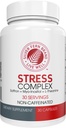 Срібло Fern Stress Complex Supplement - Без кофеїну - сон, Worry, Mood & More - з Saffron Supplements, L-Theanine Supplement, & Myo-inositol - Натуральний стрес полегшення добавки (Pack of 1)