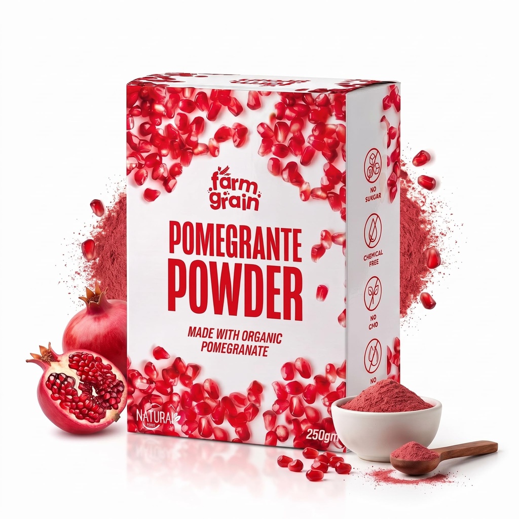 Natural Organic Anar Powder | No Added Chemicals | Pomegranate Powder For Drink | Natural Face pack Powder