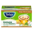 Tetley Ginger Mint & Lemon Flavored Green Tea, 50 Teabags
