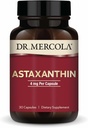 Dr. Mercola Organik Astaxanthin - 4 mg Astaxanthin - powerful Antioksidant - Organic Mikroalgae Extract - Non-GMO, Gluten- Free & Soy- Free - 30 Capsules (30 Pelayan)