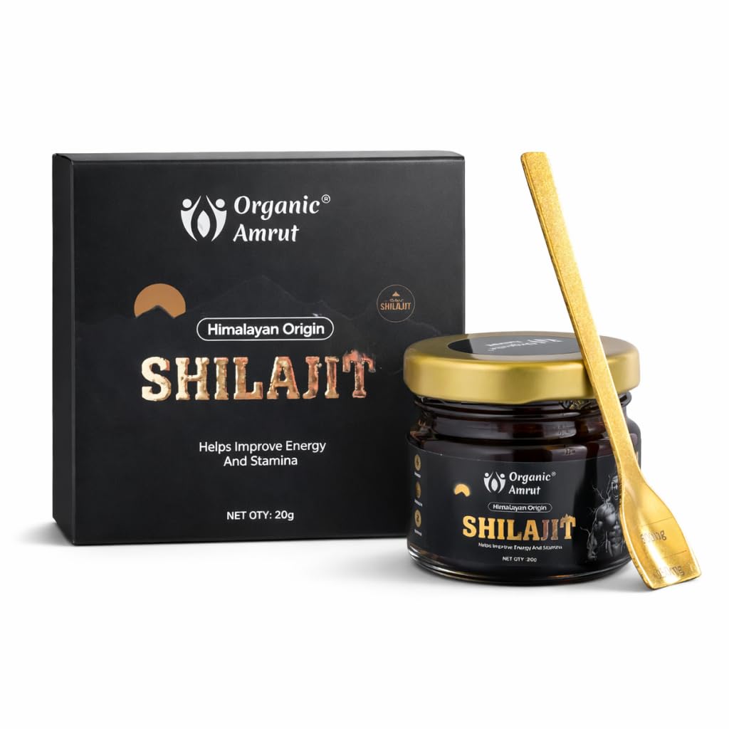 Pure Himalayan Shilajit Resin 20g - 70%+ Fulvic Acid, 250mg Per Serving, 80 Servings, Fulvic Acid & Trace Minerals, Lab Tested