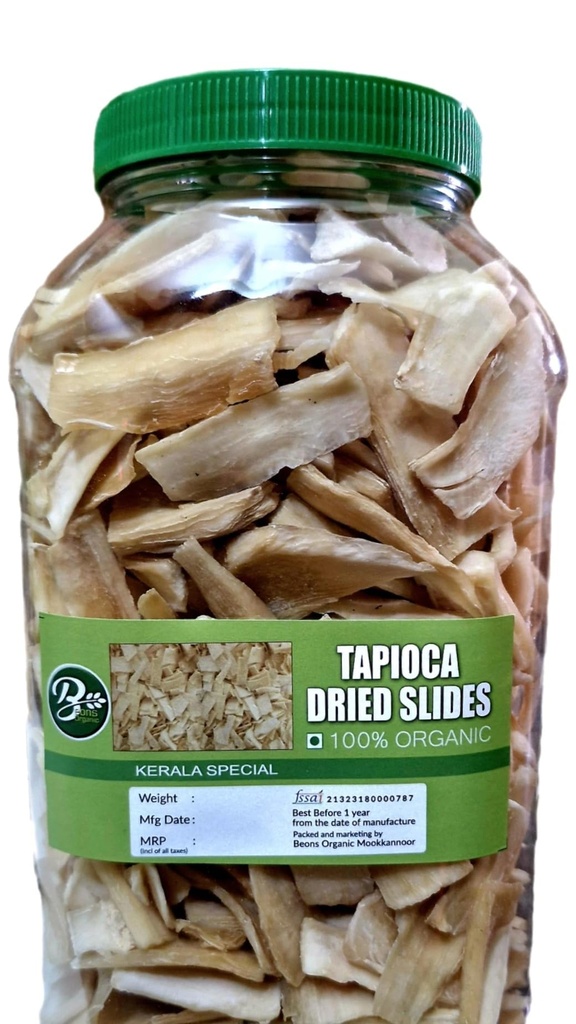 Beons Organic Kerala Dried sliced Tapioca(Unakka Kappa) / Vaattu Kappa 400gm