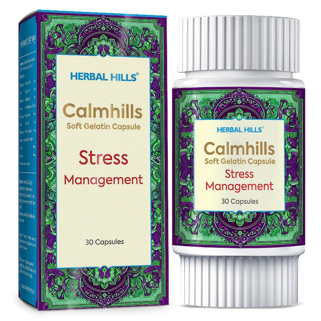 Herbal Hills Calmhills Capsules | 30 Count | For Anxiety Relief, Stress Management