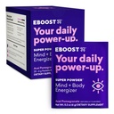 EBOOST SUPER POWDER Drink Mix - Acai Pomegranate 0.2 oz 20 Pack Hydration Energizer Electrolytes Powder - 13 Vitamins & Minerals - 110 mg Caffeine - 0 Added Sugar - No Artificial Flavors or Sweeteners