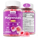 Magnesium Glycinate Gummies for Adults – 400mg Magnesium Complex w/5 Forms of Magnesium (Citrate Malate Taurate Chloride), Ashwagandha, D3 & Zinc – Sugar Free Calm Mood & Muscle Support, Vegan, 120Cts