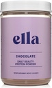 Ella Chocolate Collagen Protein Powder for Women - Daily Beauty Protein Powder with Grass-Fed Collagen Peptides - Non-GMO, Gluten-Free, No Artificial Sweeteners - 20 Servings