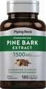 Piping Rock Pine Bark Extract Capsules | 180 Count | Non-GMO, Gluten Free Supplement