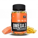 QNT Omega 3 Capsules 1000mg | Nordic Island Fish Oil with 180mg EPA & 120mg DHA | Supports Heart, Brain, Skin & Bone Health | 60 Softgels