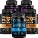MEDCHOICE Turmeric & Ginger (240ct), Sleep Melatonin (180ct), and Nootropic Brain (60ct) Supplement Bundle - Wellness Trio for Brain, Sleep, & Immune Support - Vegan, Non-GMO, Gluten-Free