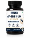 LeafLab Chelated Magnesium Glycinate (Bisglycinate) | 1000mg Supplement For Sleep, Stress, Muscle Recovery & Cramps Relaxation Support| 210mg Elemental Magnesium | High Absorption | 60 Veg Capsules