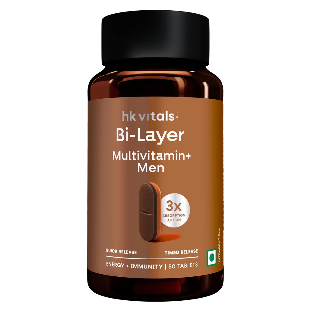 hk vitals Bi-Layer Multivitamin Plus Men, 50 Tablets