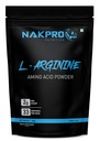 NAKPRO NUTRITION L-Arginine | 100g, Blueberry | 2g L-Arginine, 1.8kcal Energy | Pre Workout Amino Acid