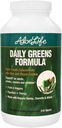 Aloe Life - Daily Greens Tablets, Certified Organic Health Supplement, Antioxidants, 21 Fruits, Veggies, & Herbs barne Aloe & Nopal Cactus, Low-Calorie, Keto-Friendly, Gluten-Free (210 Tablet)