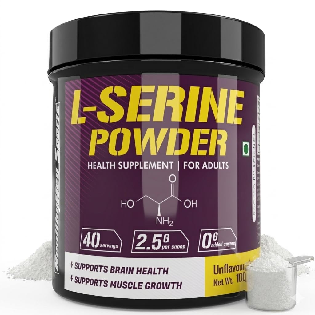 HealthyHey Sports L-Serine Powder - 100g - Unflavoured