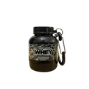Protein Funnel Mini Smart Portable Protein Powder Bottle| Portable Protein or Supplement Powder Carrying Funnel & Container with Key-Chain (Black)