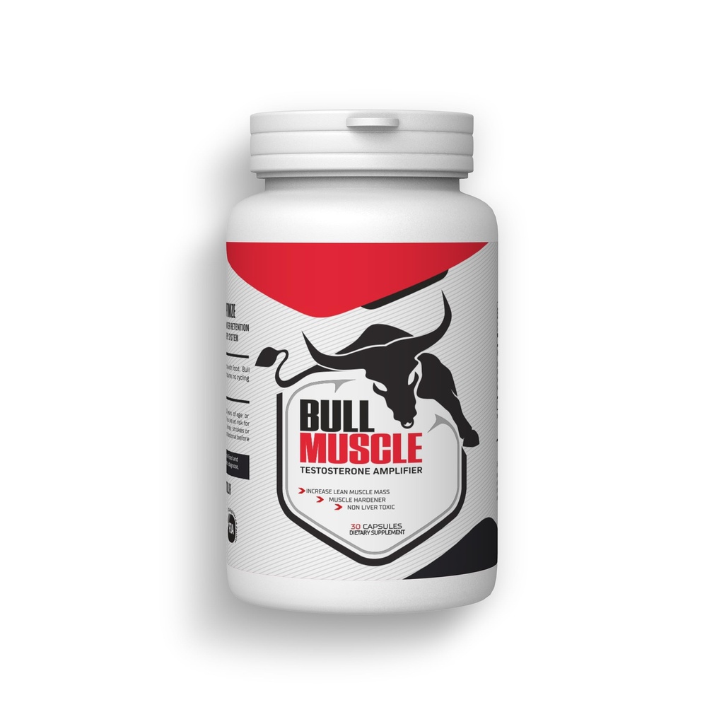 Bull Muscle|Daily Muscle Building Supplement|Plant Based Androgenic & Anabolic Blend|Natural Anabolic Growth Amplifier For Men|For Muscle Growth & Strength|30 Potent Capsules|Fssai Approved