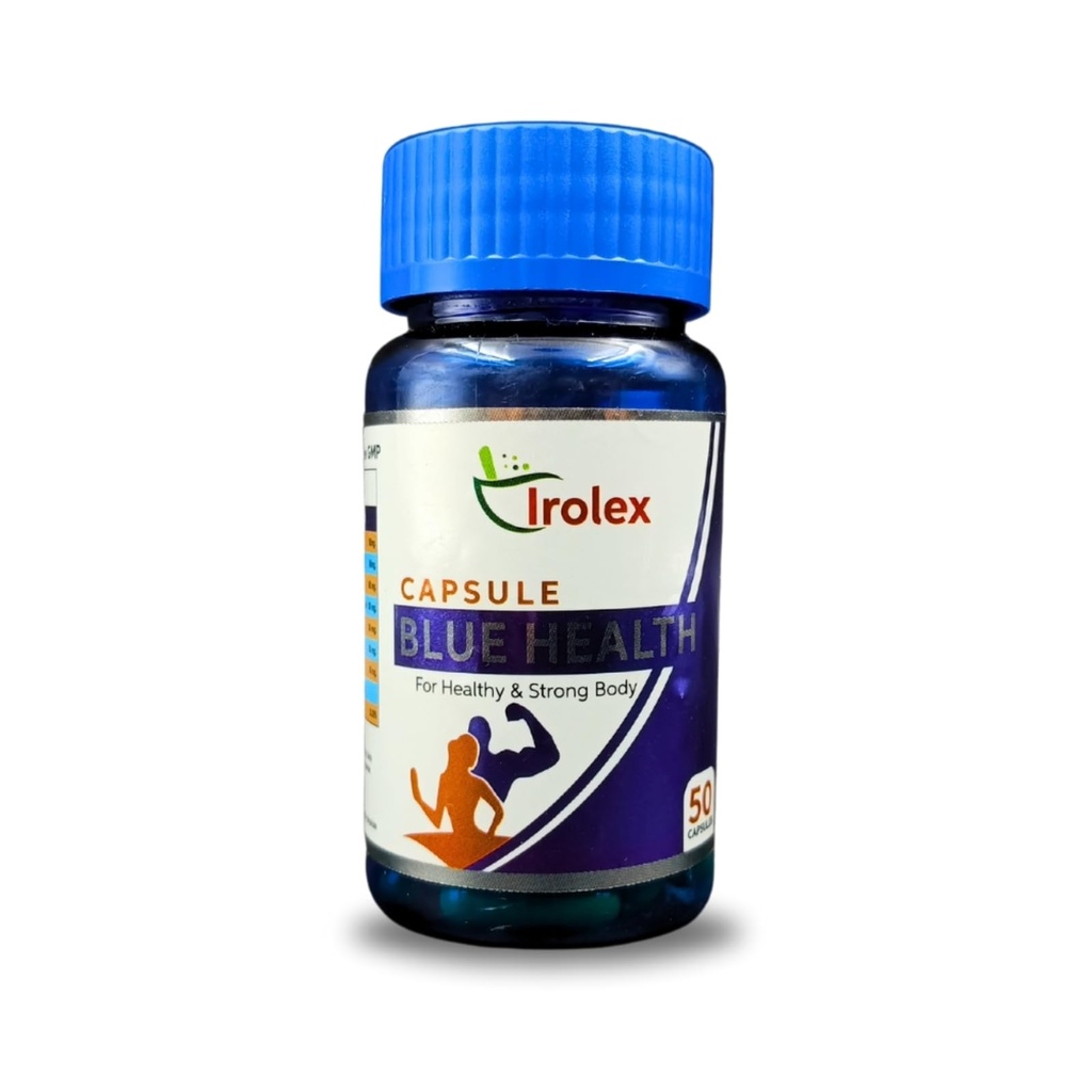 Ayurvedic Blue Health Capsule For Healthy & Strong Body | 50 Caps