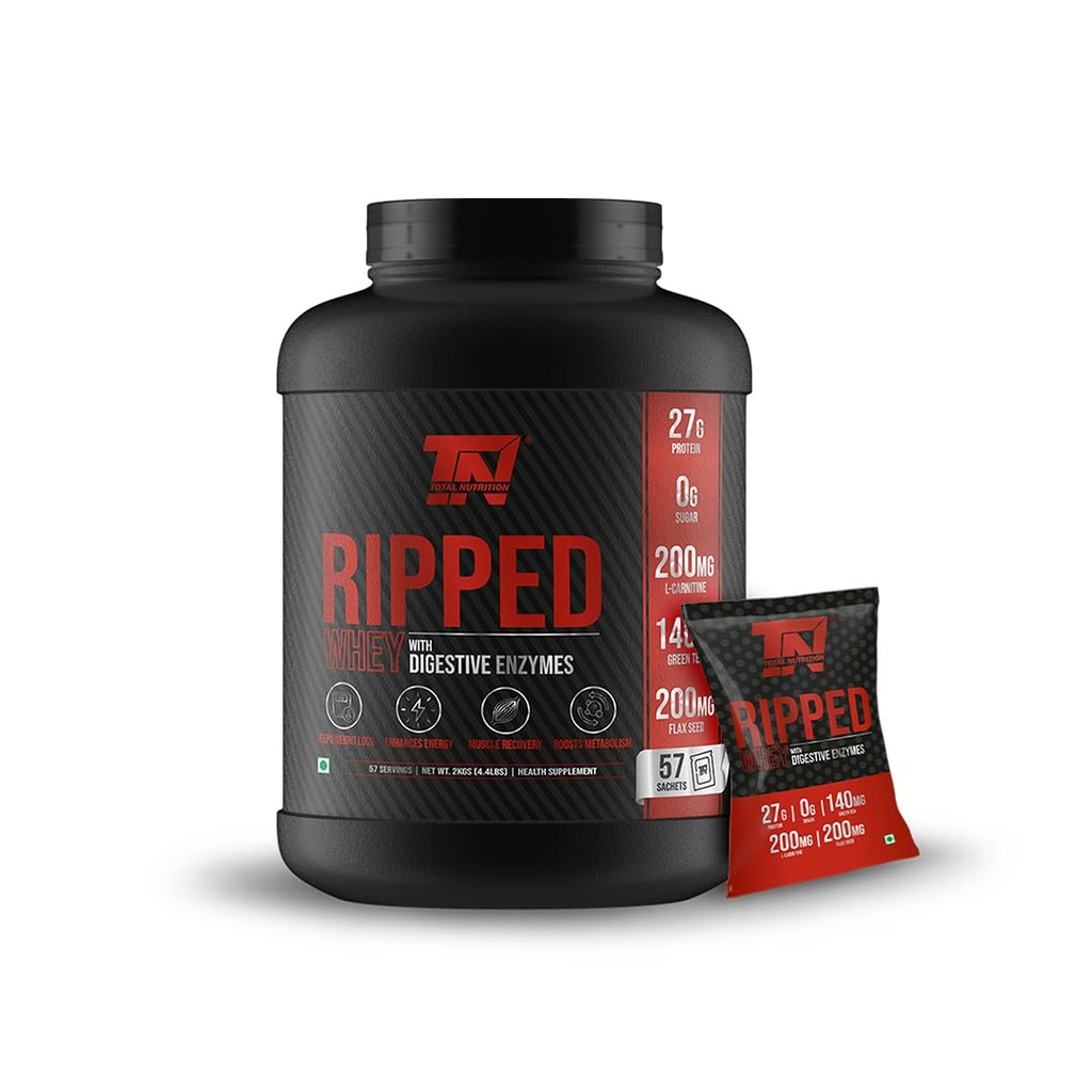 Ripped Whey (Ultimate Chocolate) 4.4lbs(2kg)+ Free Shaker