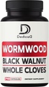 Sweet Wormwood Capsules 1500mg Black Walnut & Cloves - 240 Vegan Kapslid - Artemisia Annua täiendus immuunsuse