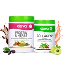 OZiva Protein & Herbs for Women, Green Tea, Tangy Amla & Chocolate, 453g