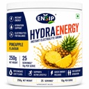 Hydra Energy Instant Pineapple Flavour Electrolyte Drink Mix 250g | 25 Servings | Vitamin C & Electrolyte Blend | Refreshing Hydration Drink Powder for Daily Use, Travel, Fitness & Work