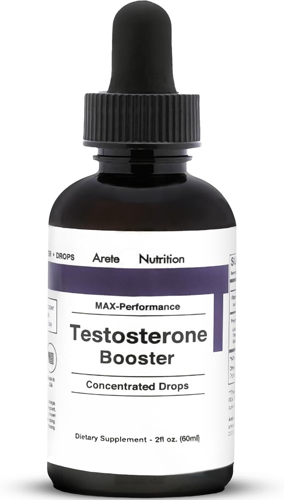 Testosteron Booster - Tillägg Män och kvinnor med Tribulus Terrestris och Tongkat Ali för att förbättra, muskelåterhämtning och energi - 2oz flytande flaska