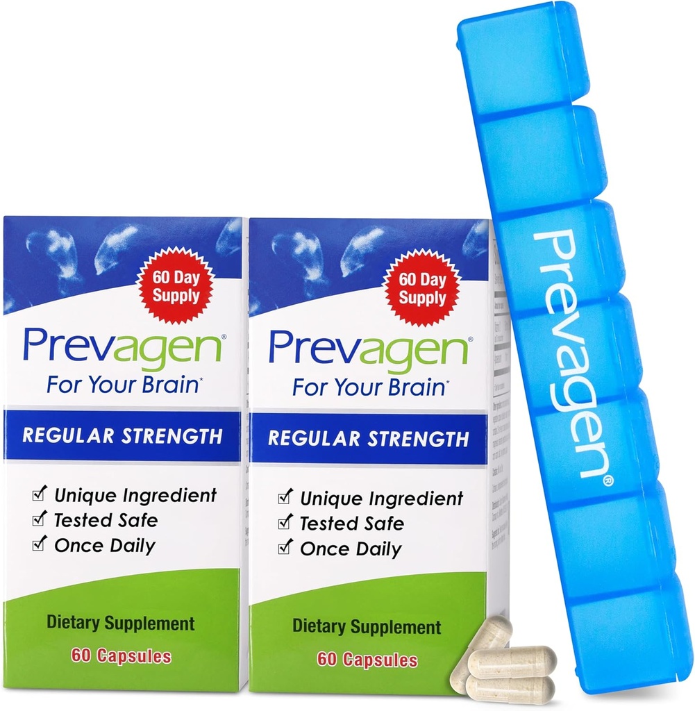 Prevagen regular strong - 120 capsules (4个月供应) QQ为你的大脑设计了 10毫克 Apoaequorin Plus 维生素D3,配有7天药丸
