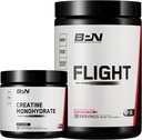 BARE PERFORMANCE NUTRITION BPN Creatine Monoidrate & Flight Pre Workout (Strawberry Kiwi) Bundle