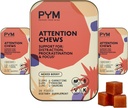 PYM Atenció Chews support for Procrastination, Focus i Socitivitat, 60 Compte 118m L-Carnitine, 54mg Tyrosine, 11mg L- Tauine - Cfeine-Free- 1, All- Natural Moster suplementari a Estats Units