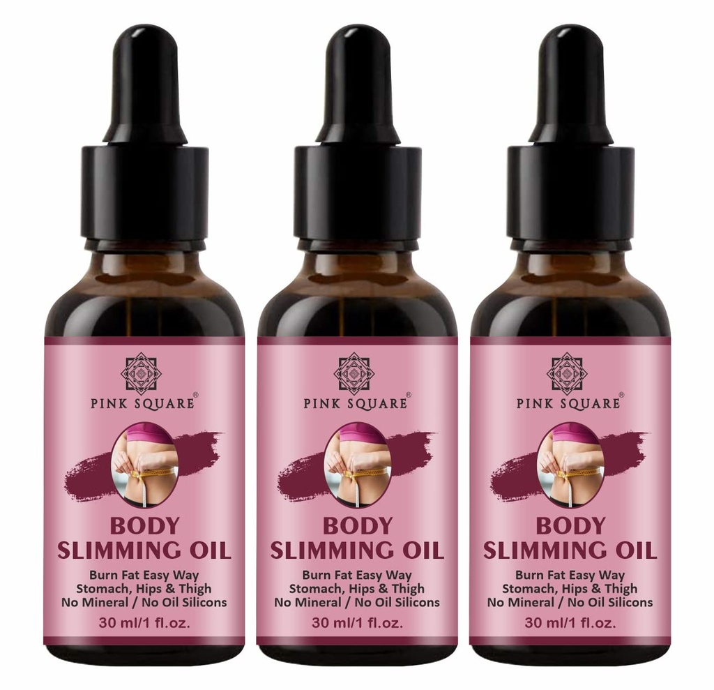 Green Tea & Garcinia Extract Natural Body Fat Slimming Oil To Loss Weight Pack of 3 of 30ML(90ML)