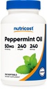 Nutricost Peppermint Oil Softgels (240 SFG) (50 MG) - Gluten Free, Third Party Tested and GMO Free