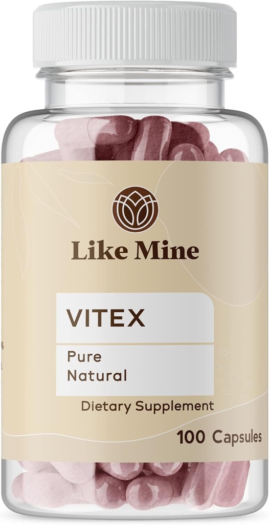 Som Mine Vitex (100 kapsler), ren & naturlig, ingen tilsetningsmidler eller fyllstoffer, Herbal Supplement