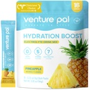 Venture Pal Sugar Free Electrolyte Powder Packets - Liquid Daily IV Drink Mix for Rapid Hydration & Party Recovery | 5 Vitamins & 7 Electrolytes| Keto Friendly | Non-GMO | Certified Vegan | 16 Sticks
