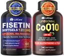 1Pack Liposomal Fisetin Softgels 1200mg + 1Pack Liposozomal CoQ10-200mg Softgels