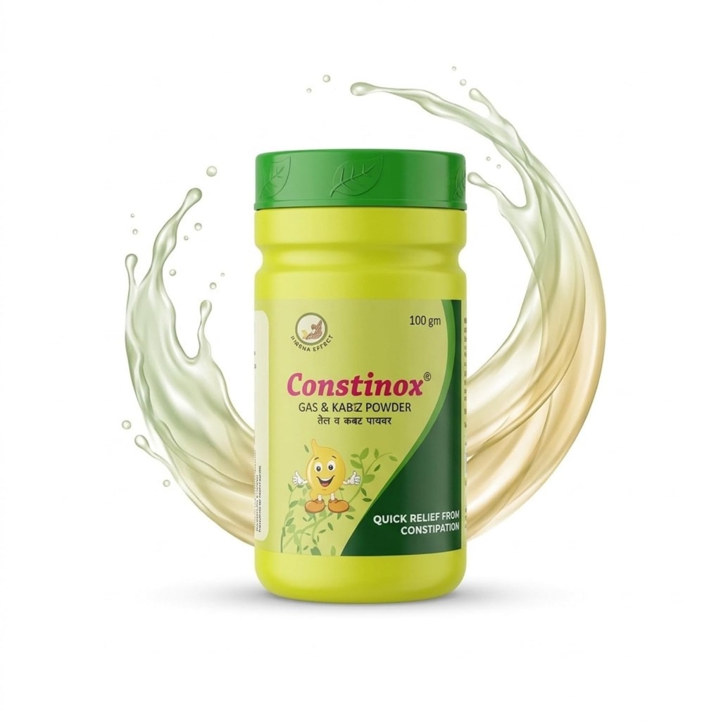 LA BOTANIQUE Constinox® Herbal Powder for Gas, Bloating & Constipation Relief | With Isabgol, Harad, Trikatu & Yashtimadhu | Ayurvedic Digestive Support | 100g