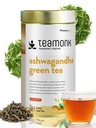 Teamonk High Mountain Ashwagandha Green Tea Whole Leaf (100 Cups) - 200 g. Tea for Anxiety and Stress Relief. Known to Boost Memory