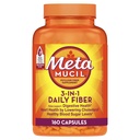 Metamucil Psyllium Husk Fiber Supplement, 3-in-1 for Digestive Health, Plant Based, 160 Count, Pack of 2