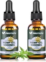 (2Pack Hemp Oil - Omega 3-6-9 Immune System Support, Focus, Calm, Relaxation ve Mood Advancedment - Organik, Vegan, Non-GMOS
