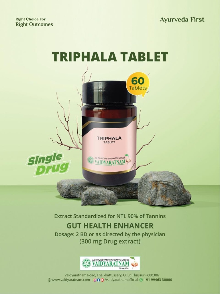 VAIDYARATNAM TRIPHALA TABLET SNMA