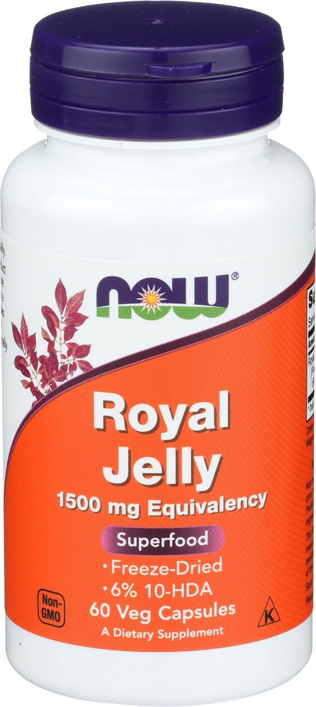 NOW Foods Jelly 1500Mg 60 Cap Royal, 60 CT