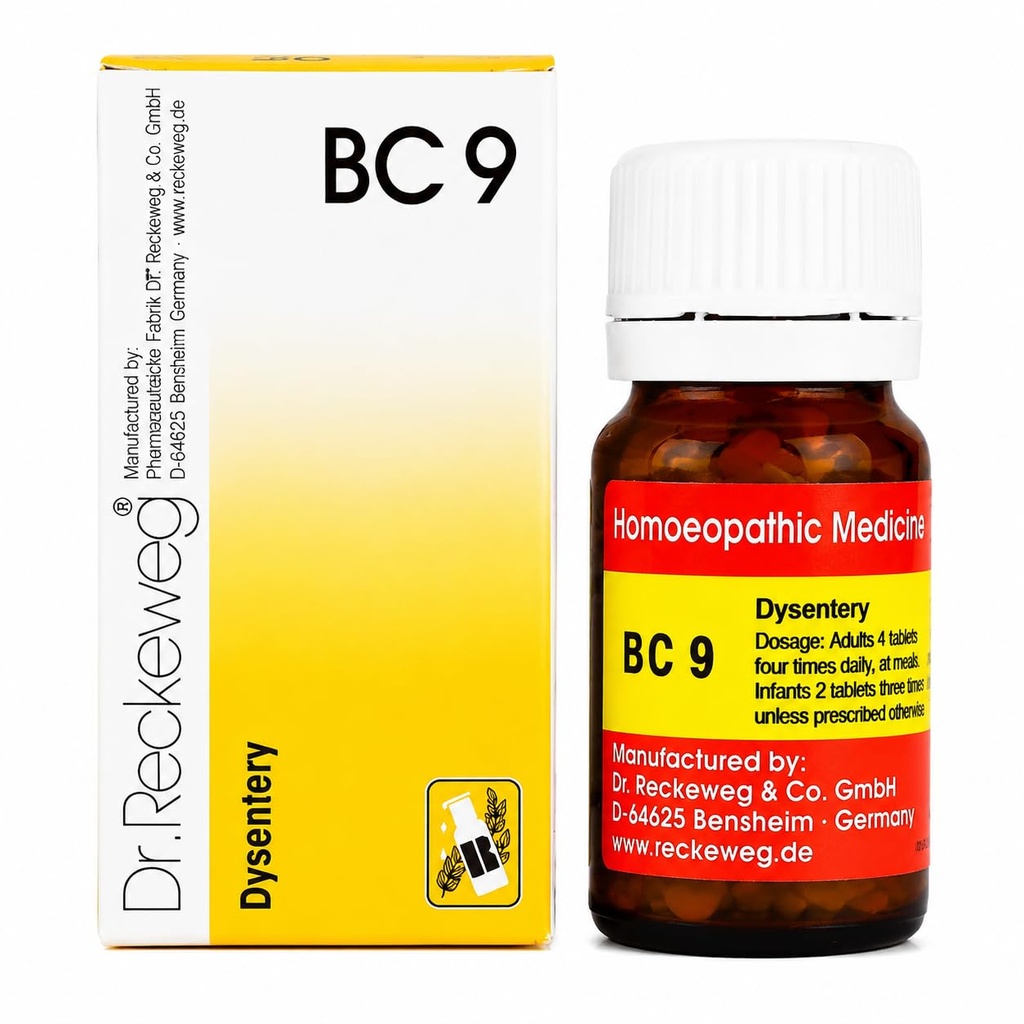 BC 9 Biochemic Combination Tablets 20g Pack of 1 | Homeopathic Supplement for Digestive Support, Gut Health, Loose Motions Relief & Daily Wellness Care