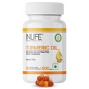 INLIFE Turmeric Oil Capsules, Supplement for Men & Women, 500mg – 60 Liquid Filled Vegetarian Capsules (Pack of 1)