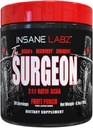 Insane Labz The Surgeon BCAA Recovery Powder - Ramurid Chain Amino Acid Post Workout Drink for Muscle Recovery - 30 Srvgs (30 Servings (Pachet de 1), Fruit Punch)