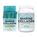 AMANDEAN Marine Collagen Duo. 500g Container + 30 Travel Packs. Hydrolyzed Fish Collagen Peptides for Skin, Hair & Nails. Pescatarian, Keto & Paleo-Friendly, Unflavored